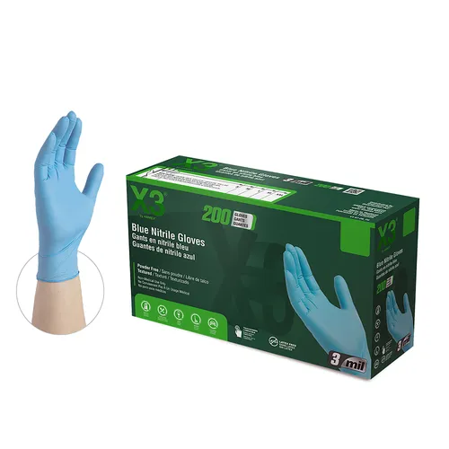 Ammex X3D48100 Disposable Gloves