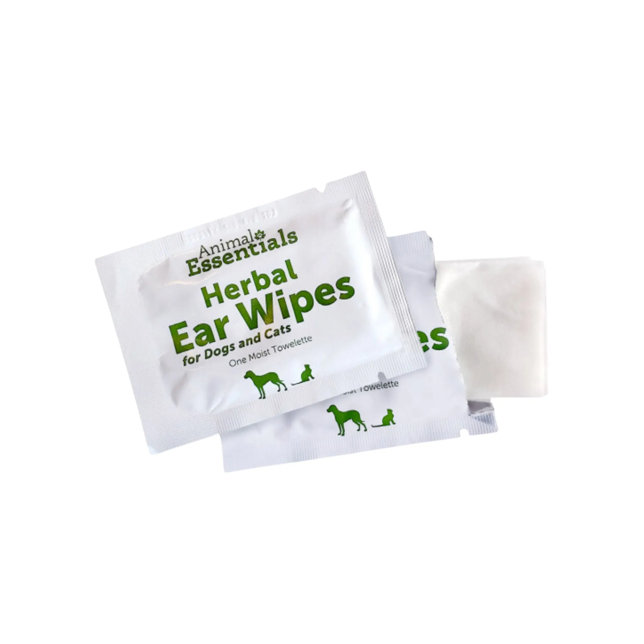 Animal Essentials Herbal Ear Wipes for Dog & Cats