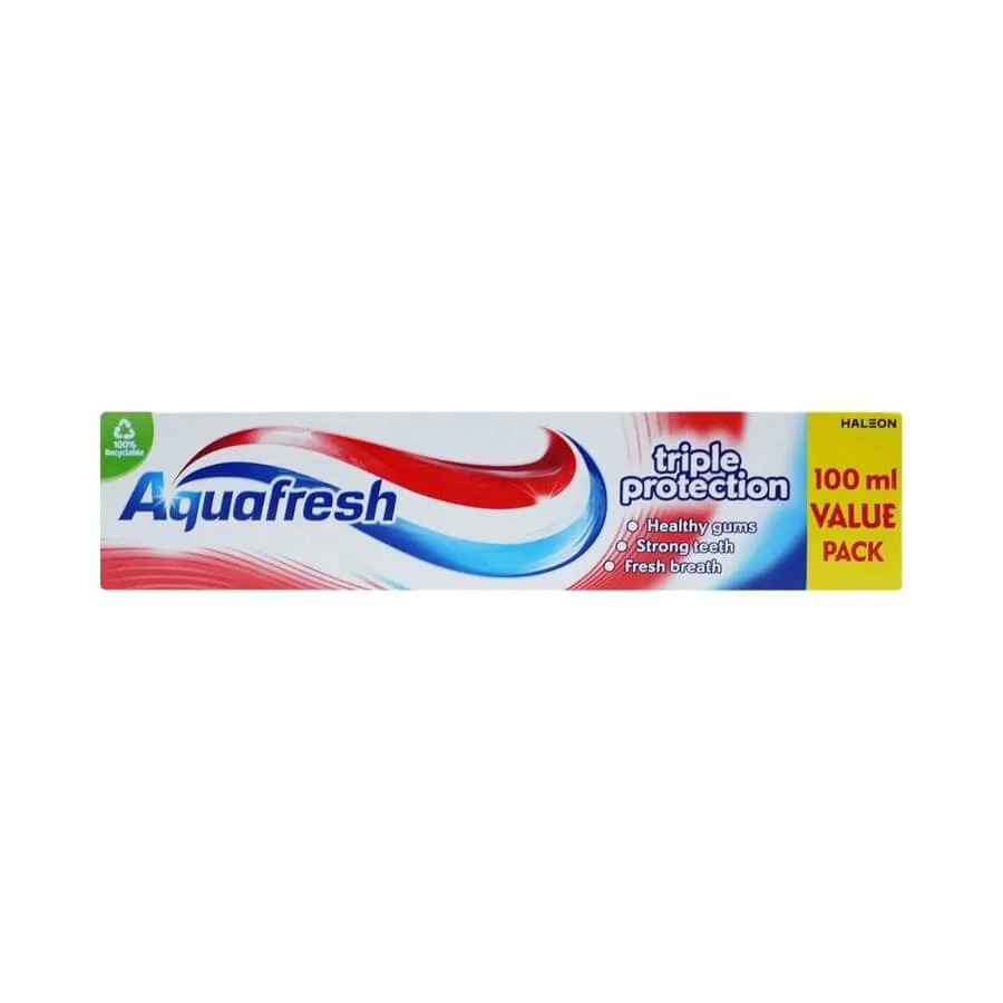 Aquafresh Toothpaste 100ml Triple Protection/Active Fresh