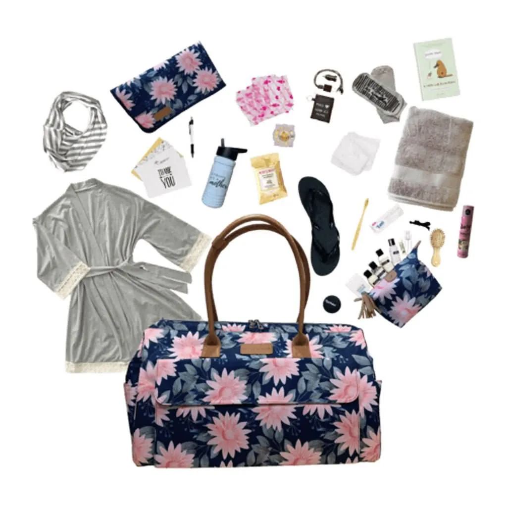 Baby Boldly Fully Prepared Birth Bag, Fun Floral