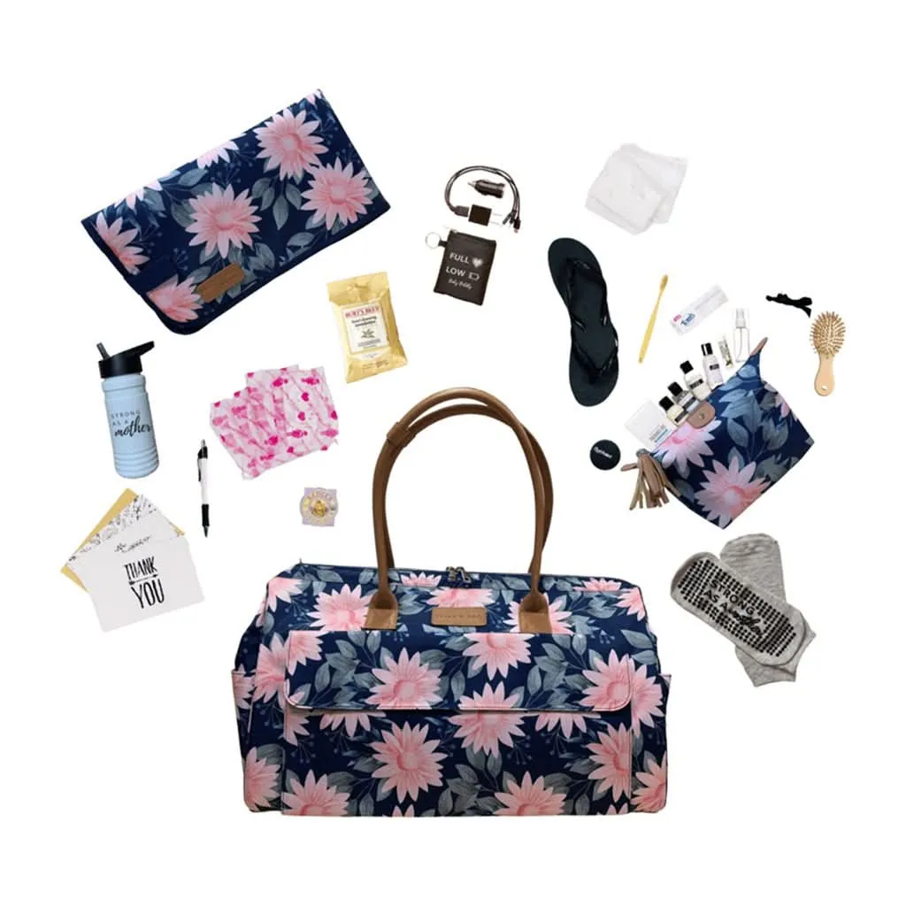 Baby Boldly Happy Medium Birth Bag, Fun Floral