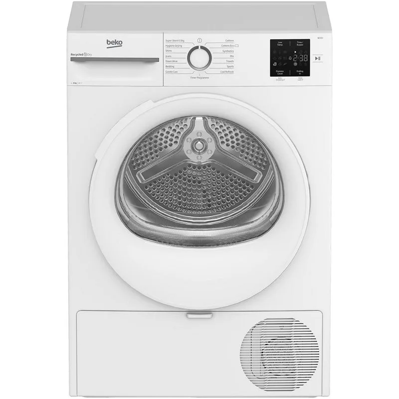 Beko BMN3T3823W 8kg Heat Pump Tumble Dryer White