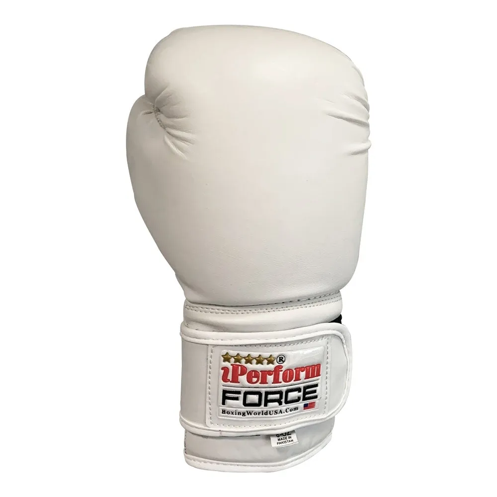 Boxing Gloves Men Women Plain White