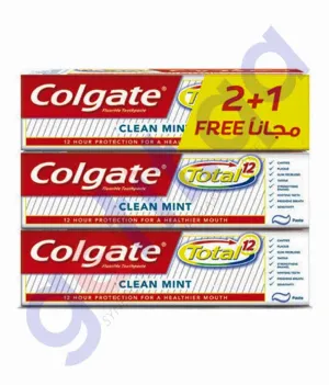 COLGATE TOOTHPASTE TOTAL CLEAN MINT 75ML 2 1 FREE