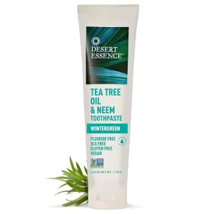 Desert Essence Tea Tree Oil & Neem Toothpaste 6.25 Oz