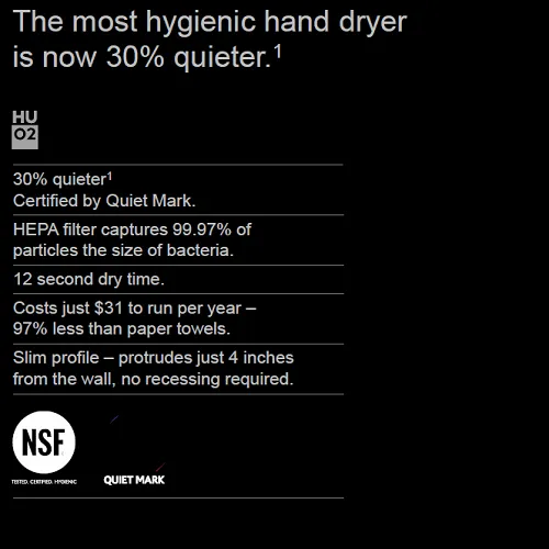 DYSON® Airblade™ AB12 V Series Hand Dryer in Sprayed Nickel **DISCONTINUED** No Longer Available; Replaced by the DYSON HU02 V (SKU# 307174-01 / 307172-01)