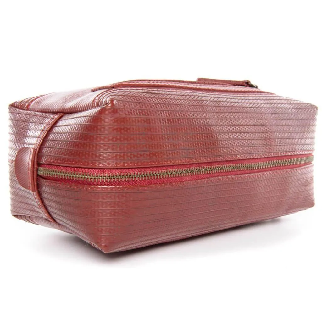 Elvis & Kresse Red Fire Hose Collection - Large Wash Bag