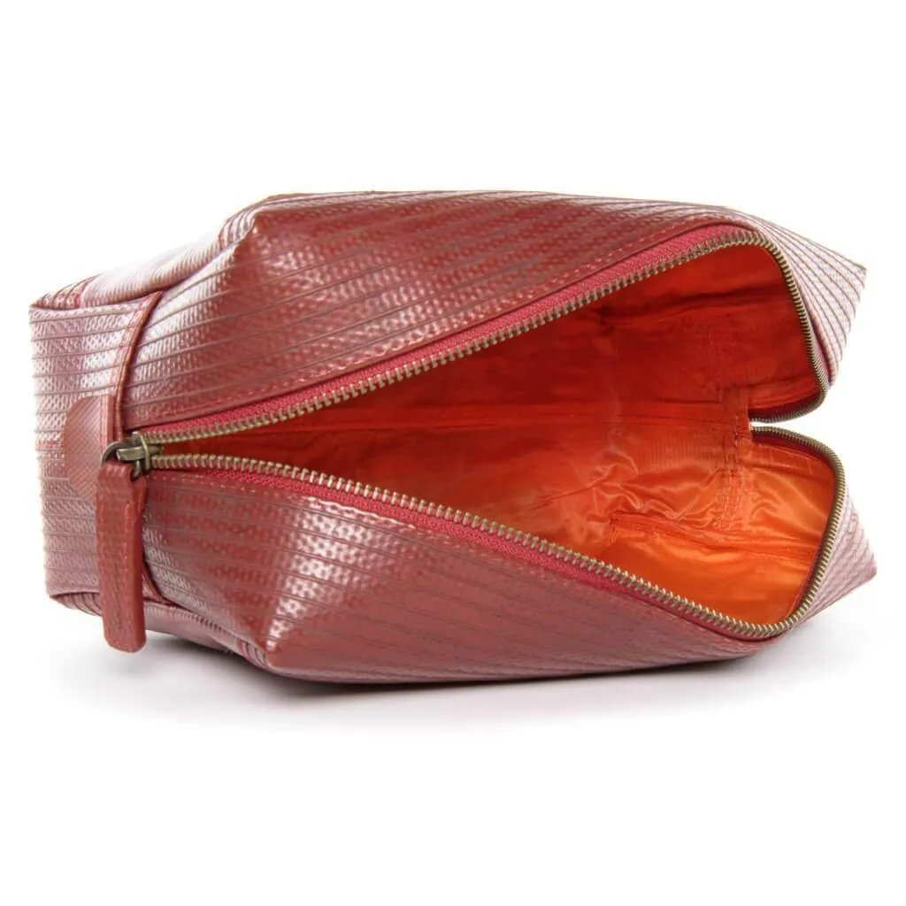 Elvis & Kresse Red Fire Hose Collection - Large Wash Bag