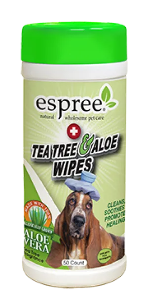 Espree Tea Tree & Aloe Wipes 50ct