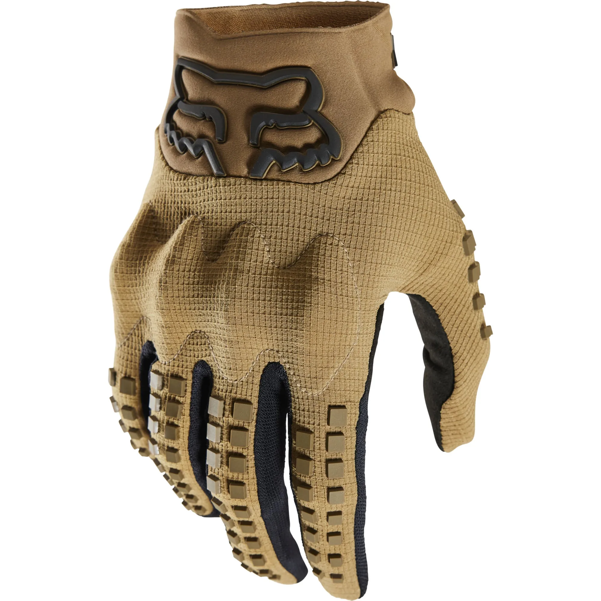 Fox Racing  Mens Bomber LT Gloves Flexible Silicone Grip Padded Off-Road Khaki