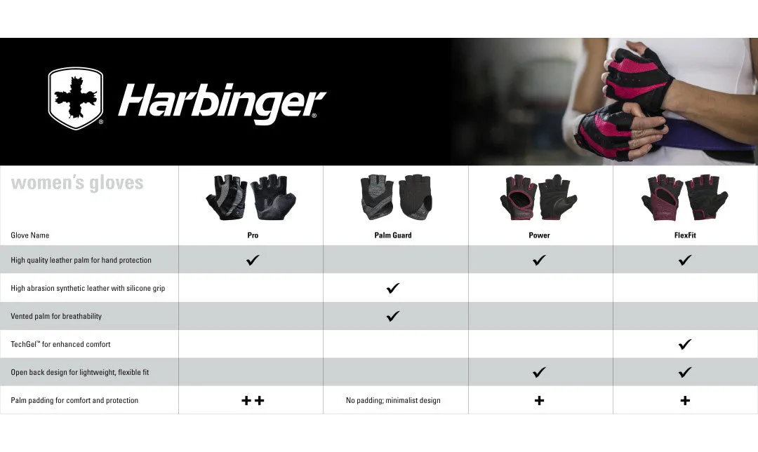 Harbinger Women FlexFit Gloves - Merlot