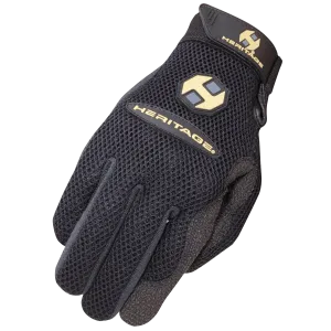 Heritage Air-Flow Roping Glove Black