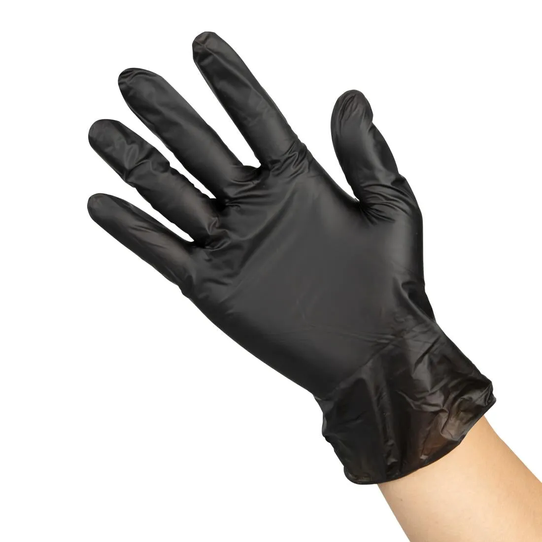 Hygiplas Vinyl Black Powder Free Glove XL (Pack of 100) - FJ748-XL