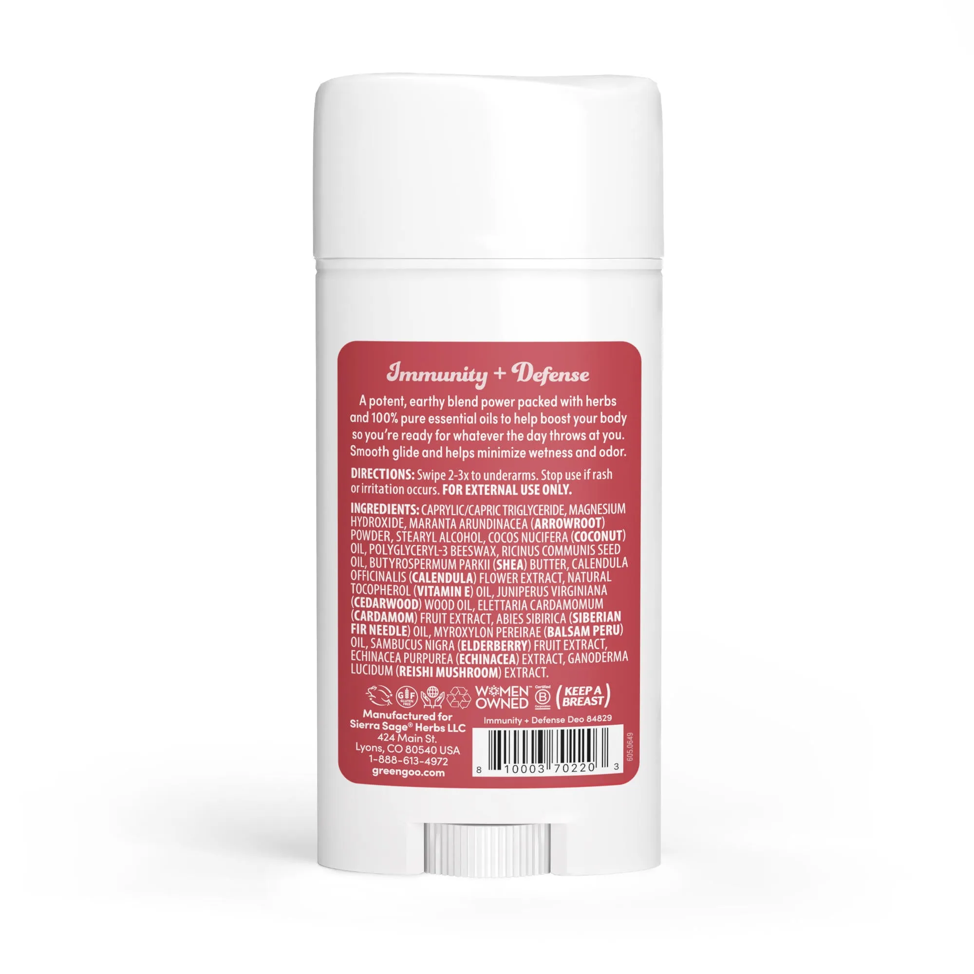 Immunity   Defense Herbal Deodorant