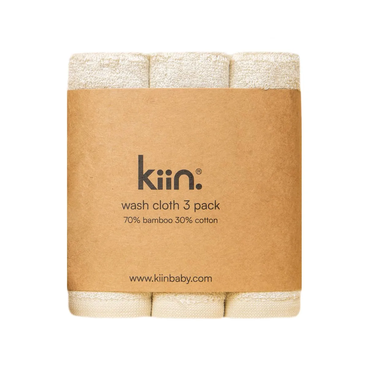 Kiin Baby Wash Cloths - Ivory