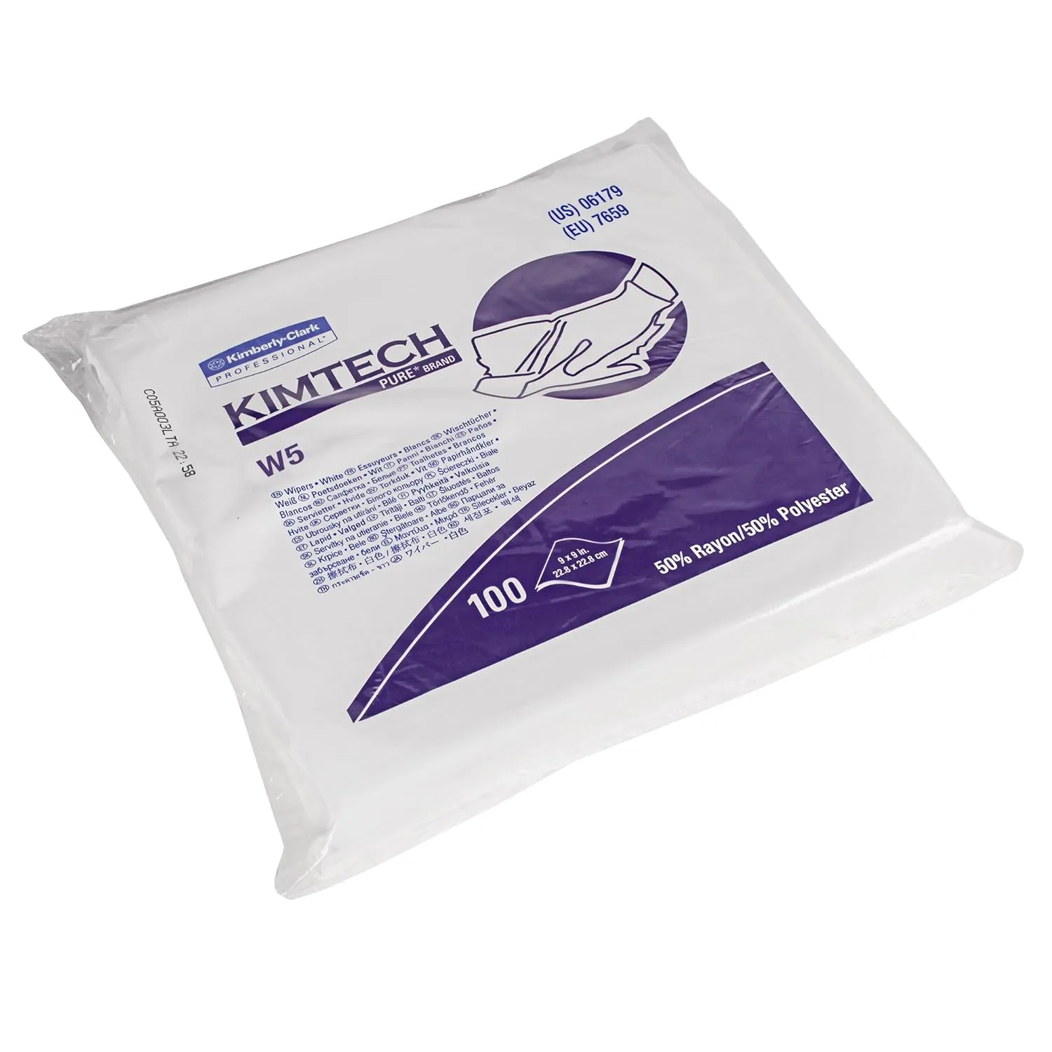 Kimberly-Clark 06179 KIMTECH W5 Dry Critical Wipes. PK/100 Sheets