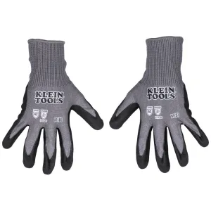 Klein 60583 Knit Dipped Gloves, Cut Level A2, Touchscreen, Small, 2-Pair