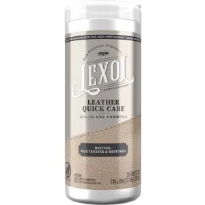 Lexol Quick Care Leather Cleaner And Conditioner 28 sheet Wipes