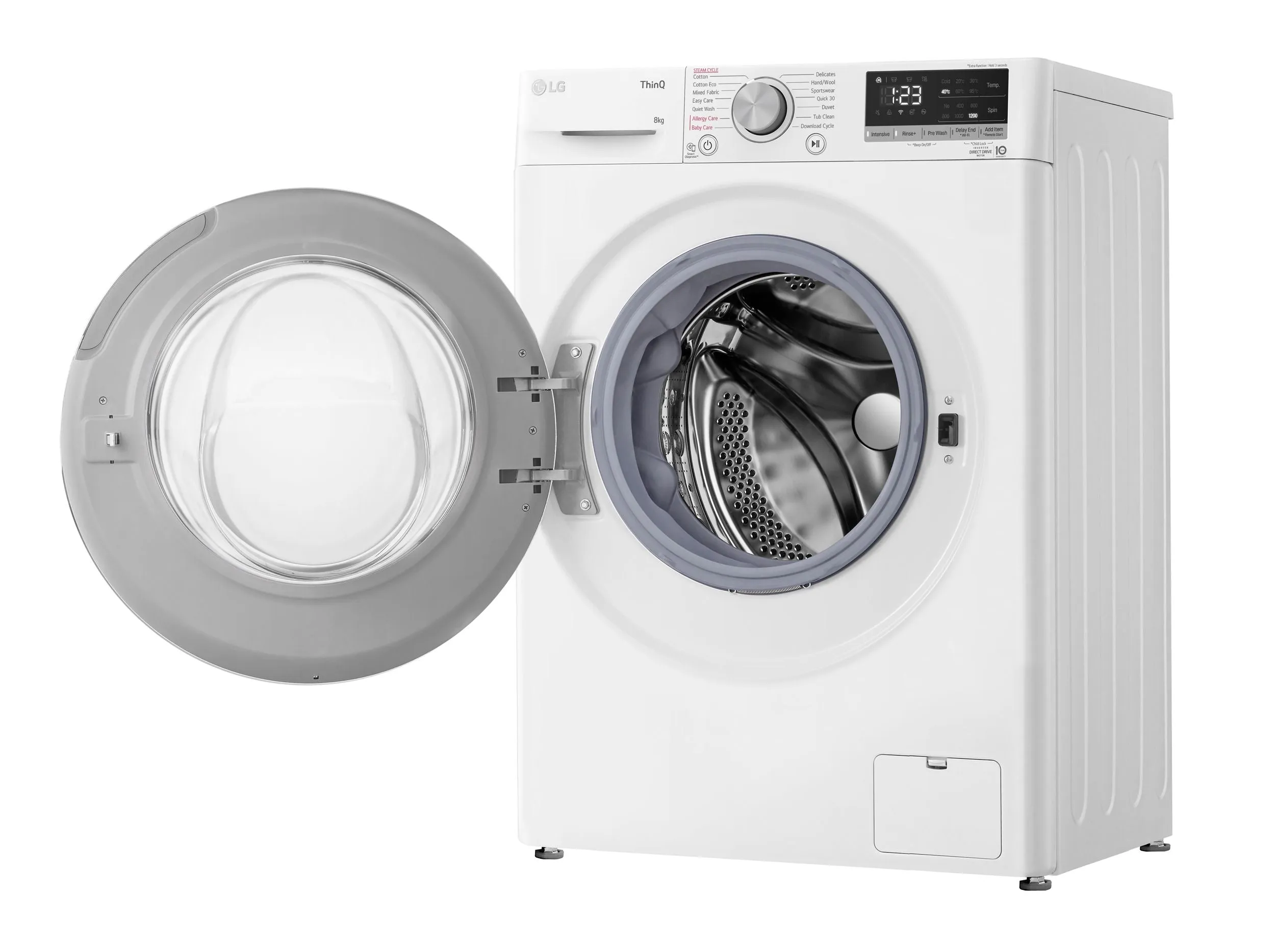 LG 8kg Slim Series 5 Front Load Washing Machine White WV5-1208W