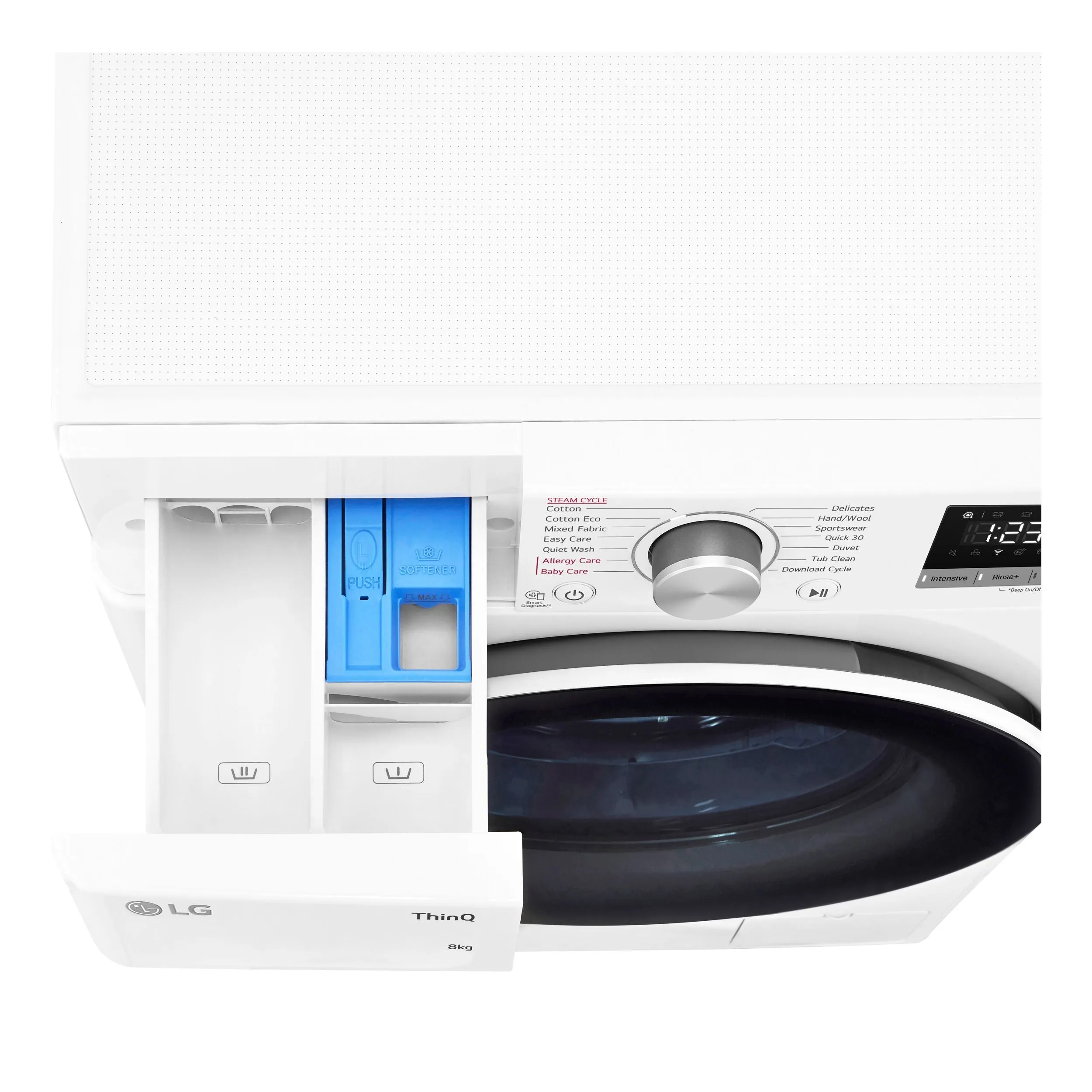 LG 8kg Slim Series 5 Front Load Washing Machine White WV5-1208W