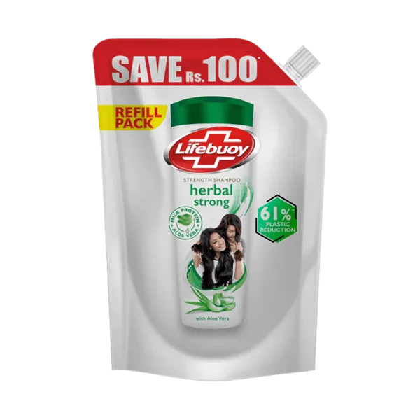 Lifebuoy Herbal Strong Refill Pack Shampoo