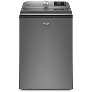 Maytag 5.2-cu ft High Efficiency Agitator Smart Top-Load Washer (Metallic Slate) MVW7230HC