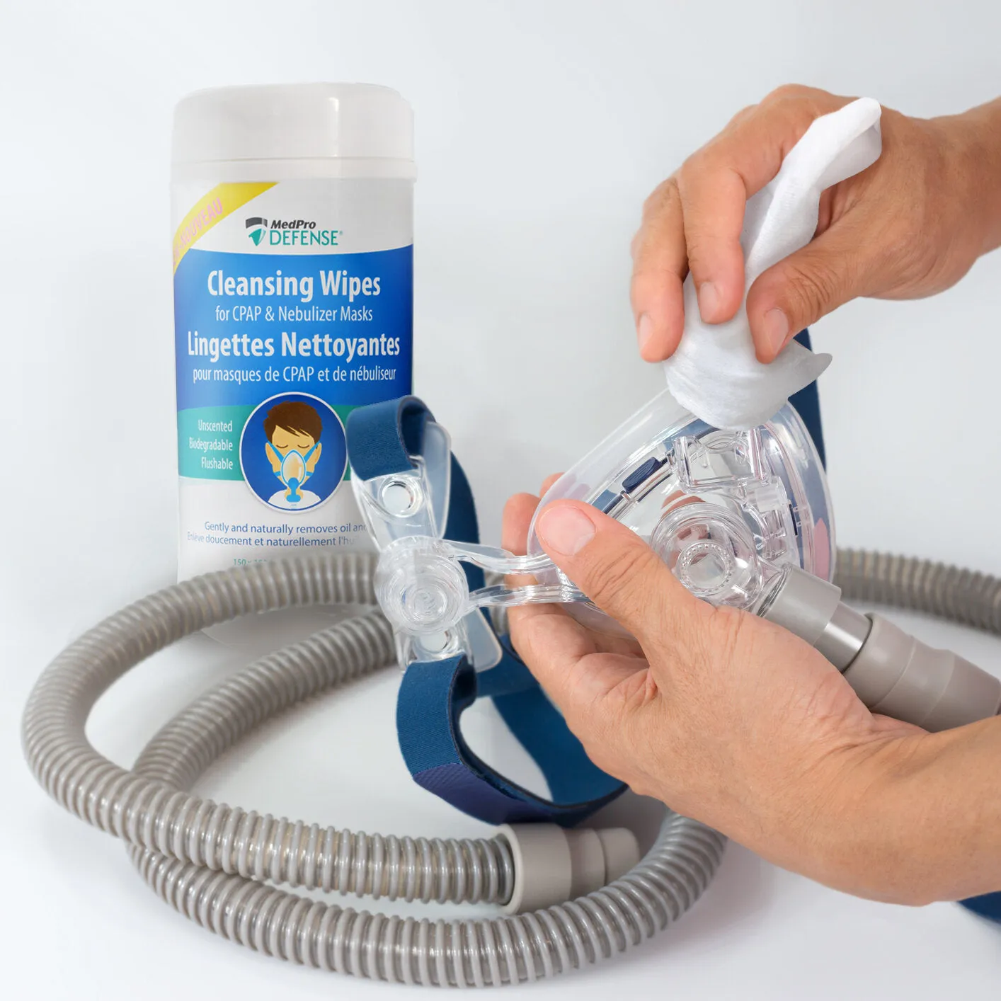 MedPro Defense Cleansing Wipes for CPAP and Nebulizer Masks