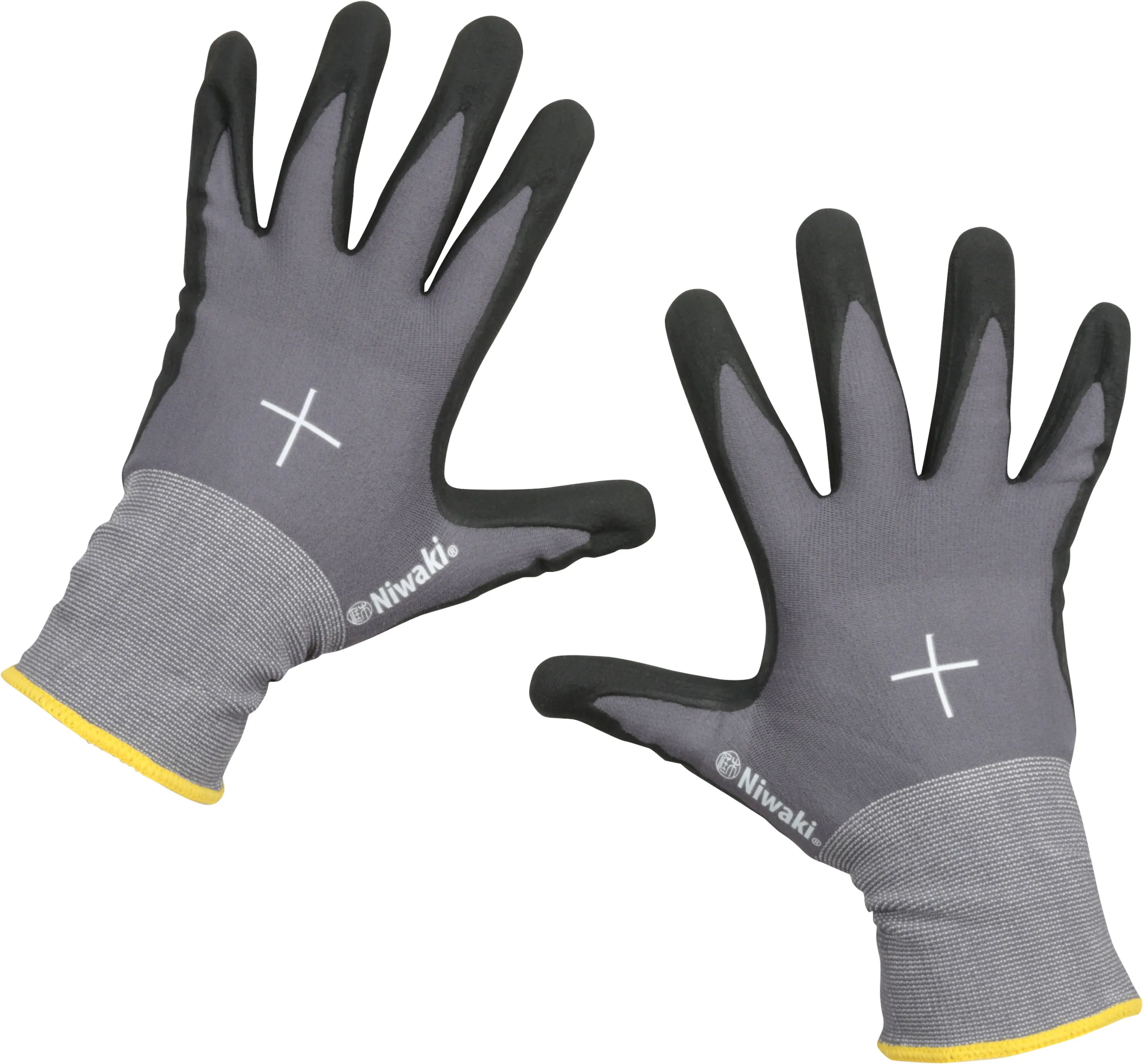 Niwaki - Gardening Gloves - Grey - Nitrile with Nylon/Spandex Lining