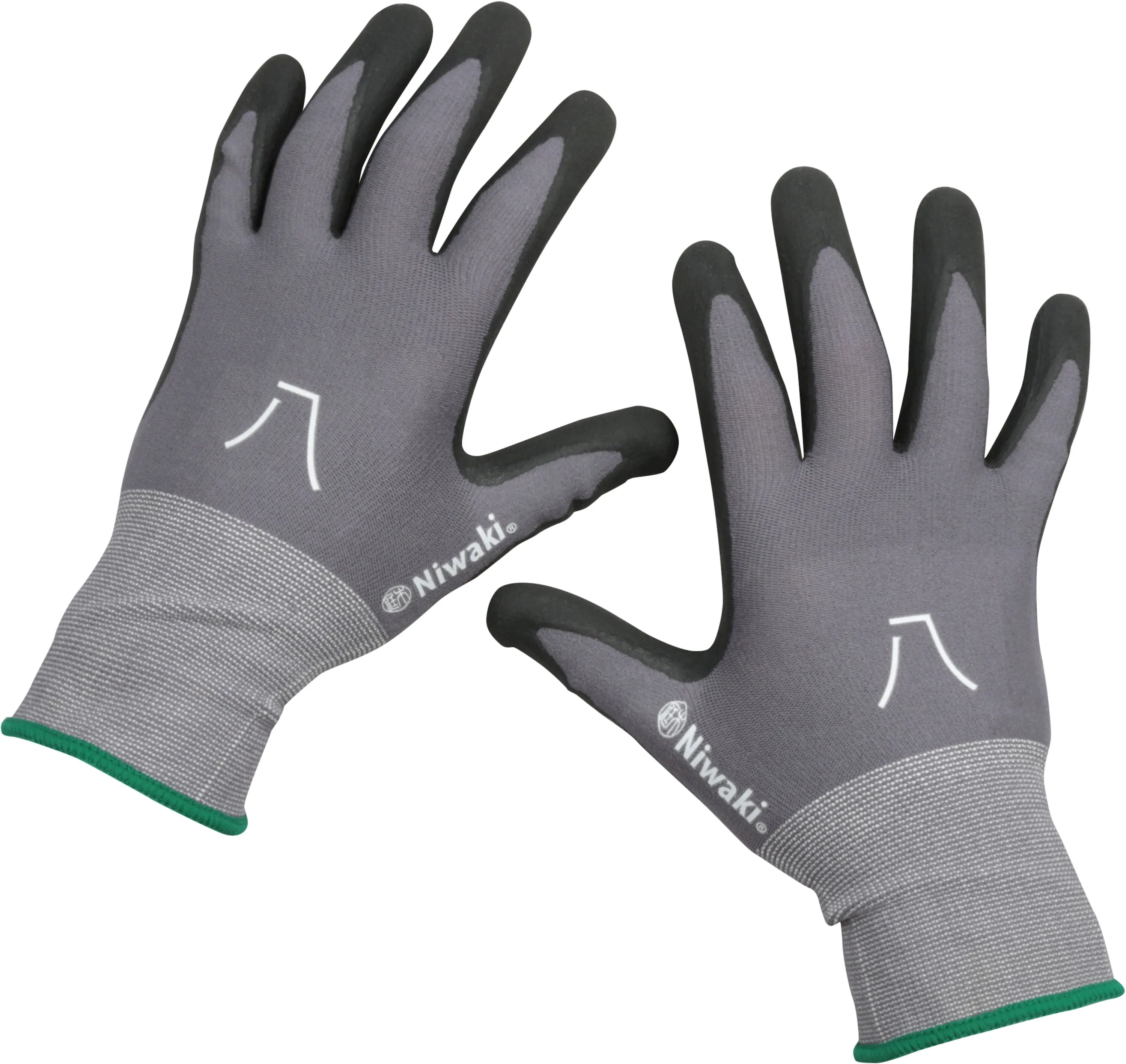 Niwaki - Gardening Gloves - Grey - Nitrile with Nylon/Spandex Lining