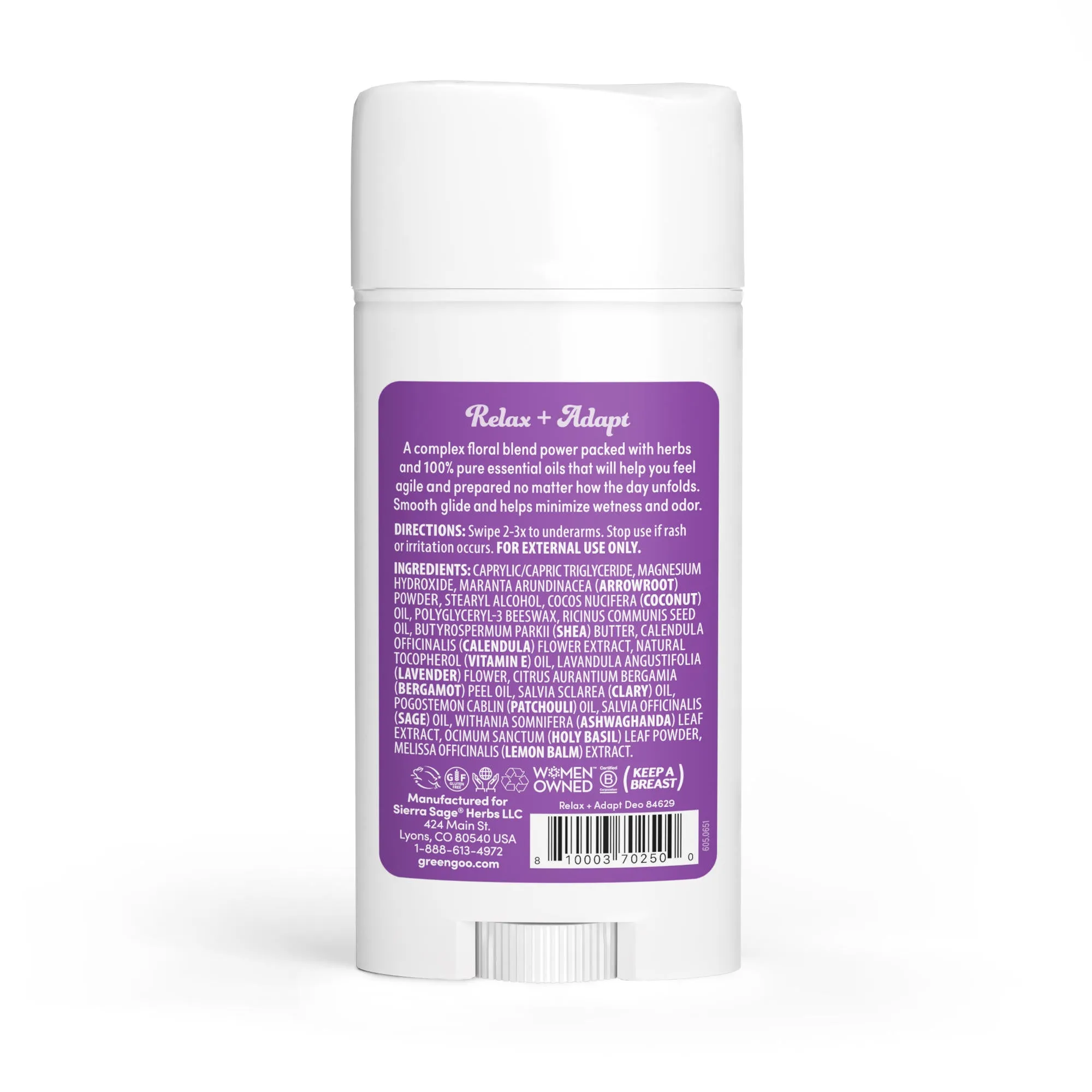 Relax   Adapt Herbal Deodorant