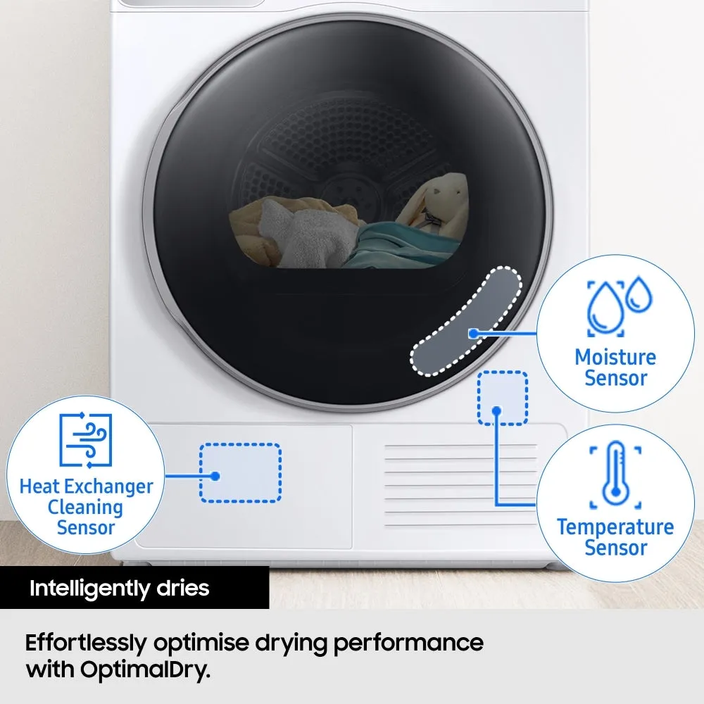 Samsung DV90T6240LB/S1 Heat Pump Tumble Dryer, 9kg, Black, A    Rated