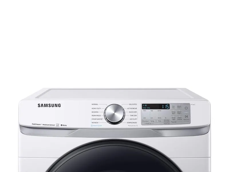 Samsung DVG50R8500W 7.5 cu. ft. Smart Gas Dryer with Steam Sanitize  in White