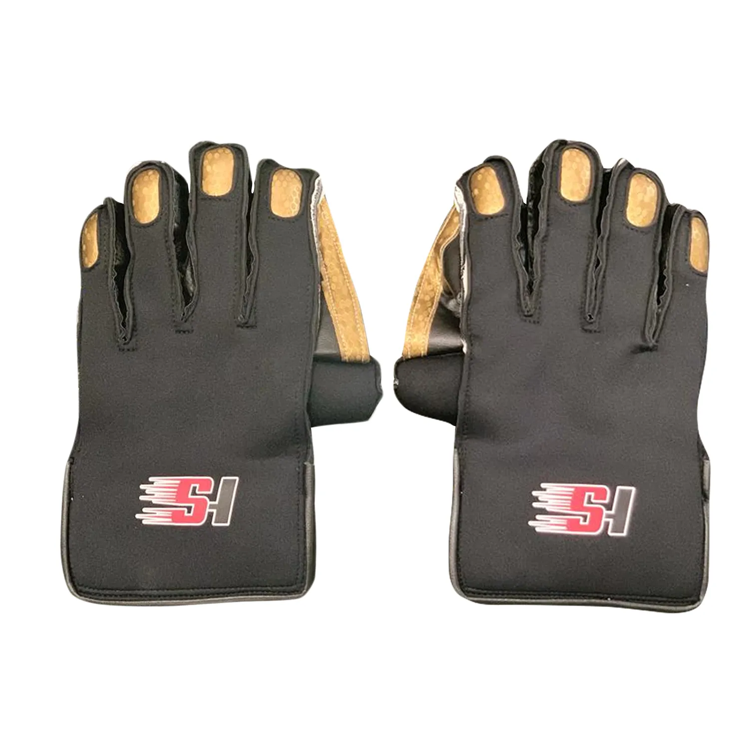 Sports Hub Wicket Keeping Gloves - Black Gold men size