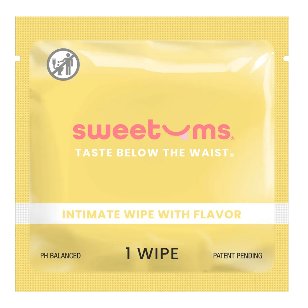 Sweetums Intimate Wipes Pina Colada Flavor 10-Pack