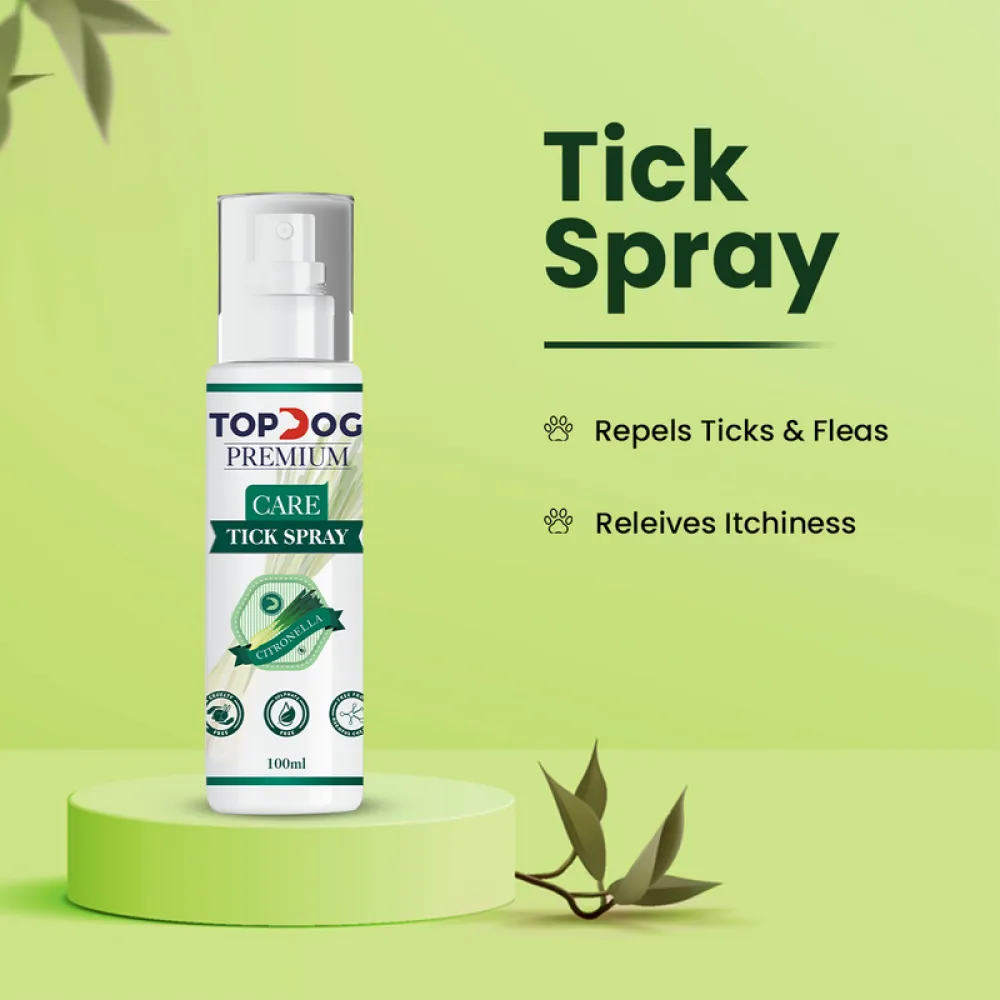 TopDog Premium Citronella Tick Spray for Dogs and Cats