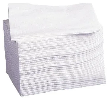 White Deluxe Dry Disposable Washcloth (case of 500)