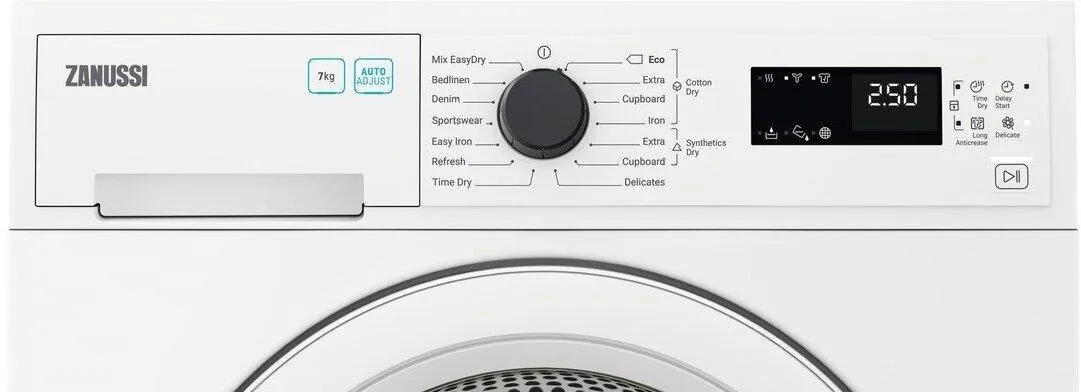 Zanussi ZDC72B4PW Condenser Tumble Dryer, 7kg, White, B Rated